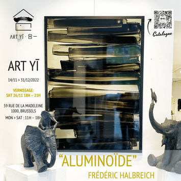 Frédéric Halbreich abstract acrylic painting contemporary art gallery brussels