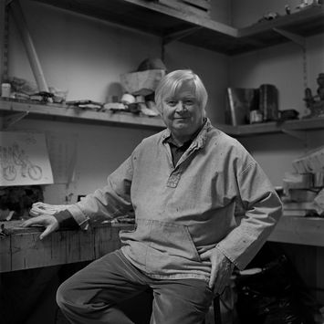 John Behan in his studio (photo: Amelia Stein RHA)