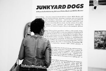 Junkyard Dogs on show at The Melrose Gallery, Johannesburg with SA icons, Pitika Ntuli and Willie bester