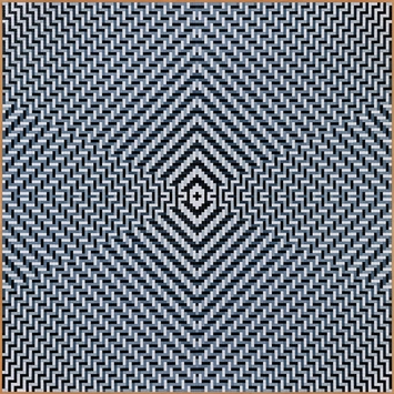 José Patrício Mandala tonal IV 2023 peças de quebra-cabeças de plástico sobre madeira ed unique 190 x 190 cm