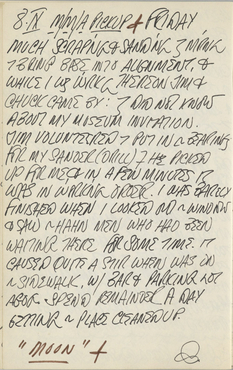 Indiana's journal page for September 8, 1961; the page only contains text, no sketches