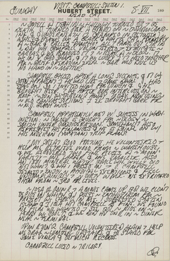 Indiana's journal page for July 8, 1962; it consists only of text, no illustrations