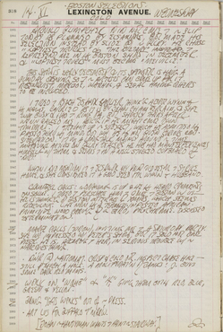 Indiana's journal page for November 14, 1962; the page consists only of text, no illustrations