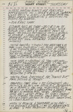 Indiana's journal page for June 21, 1962, it consists of text only, no images