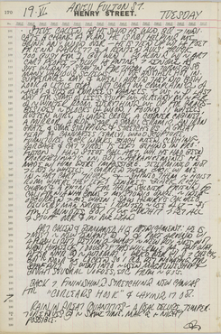 Indiana's journal page for June 19, 1962; the page consists only of text, no illustrations