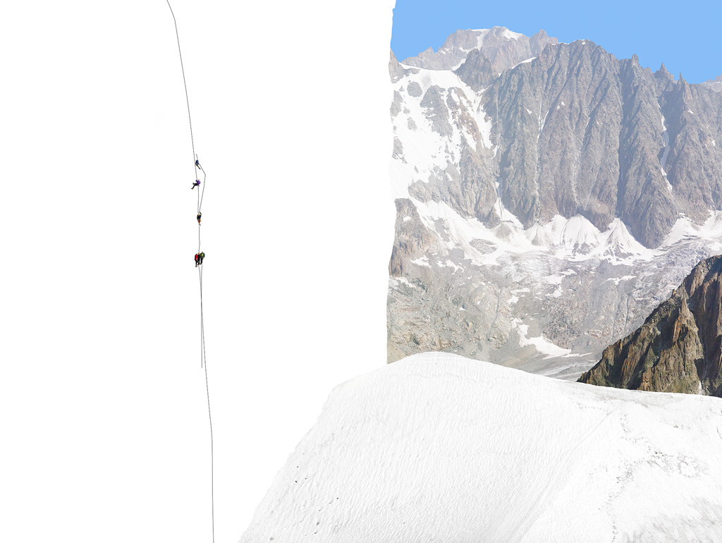 Alps &ndash; Geographies and People #13, 2012. Archival pigment print, 45 x 61 or 65 x 85&nbsp;inches.