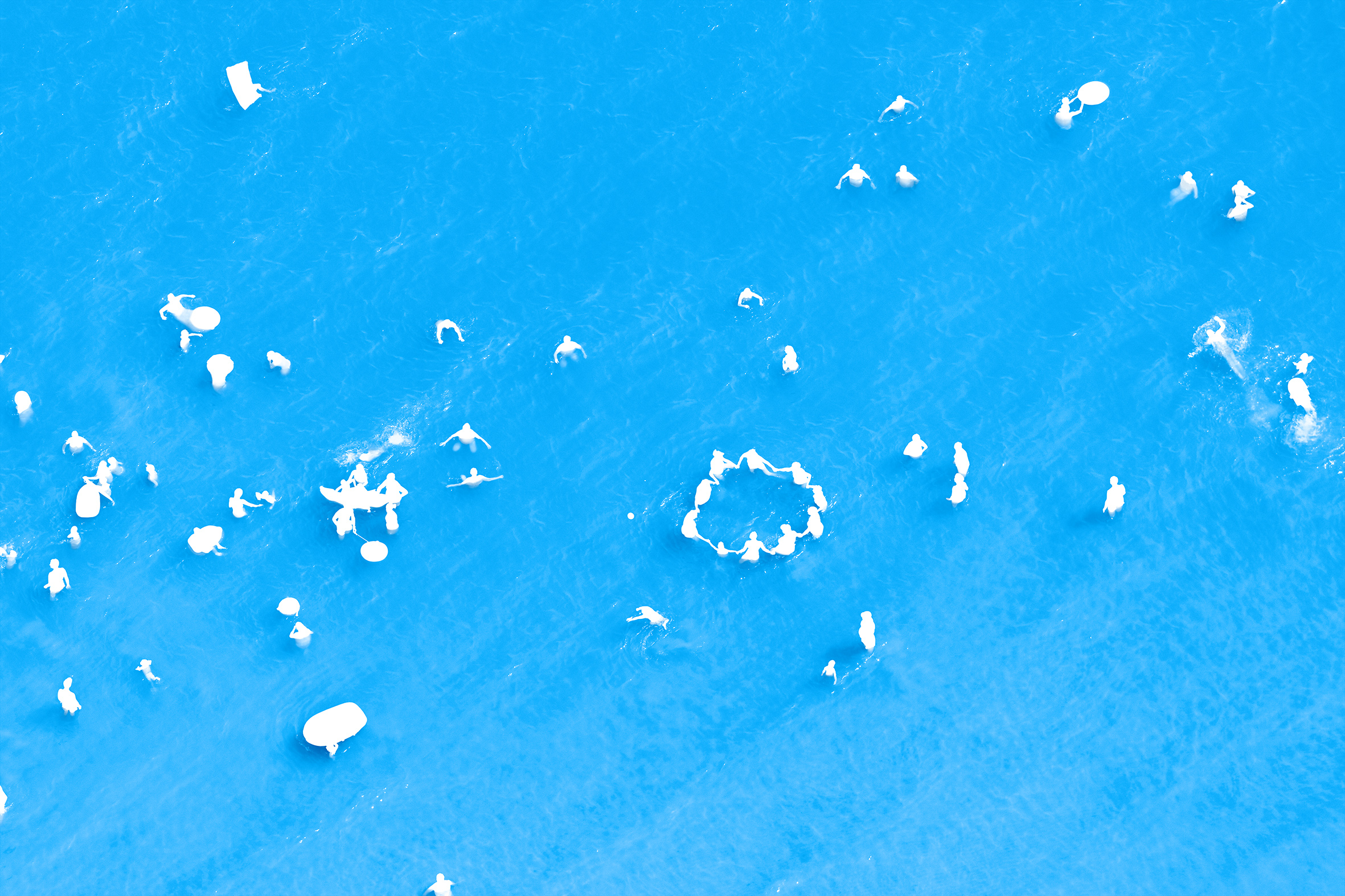 Adriatic Sea (Staged) Dancing People #2, 2015. Archival pigment print, 45 x 65 or 65 x 96 inches.