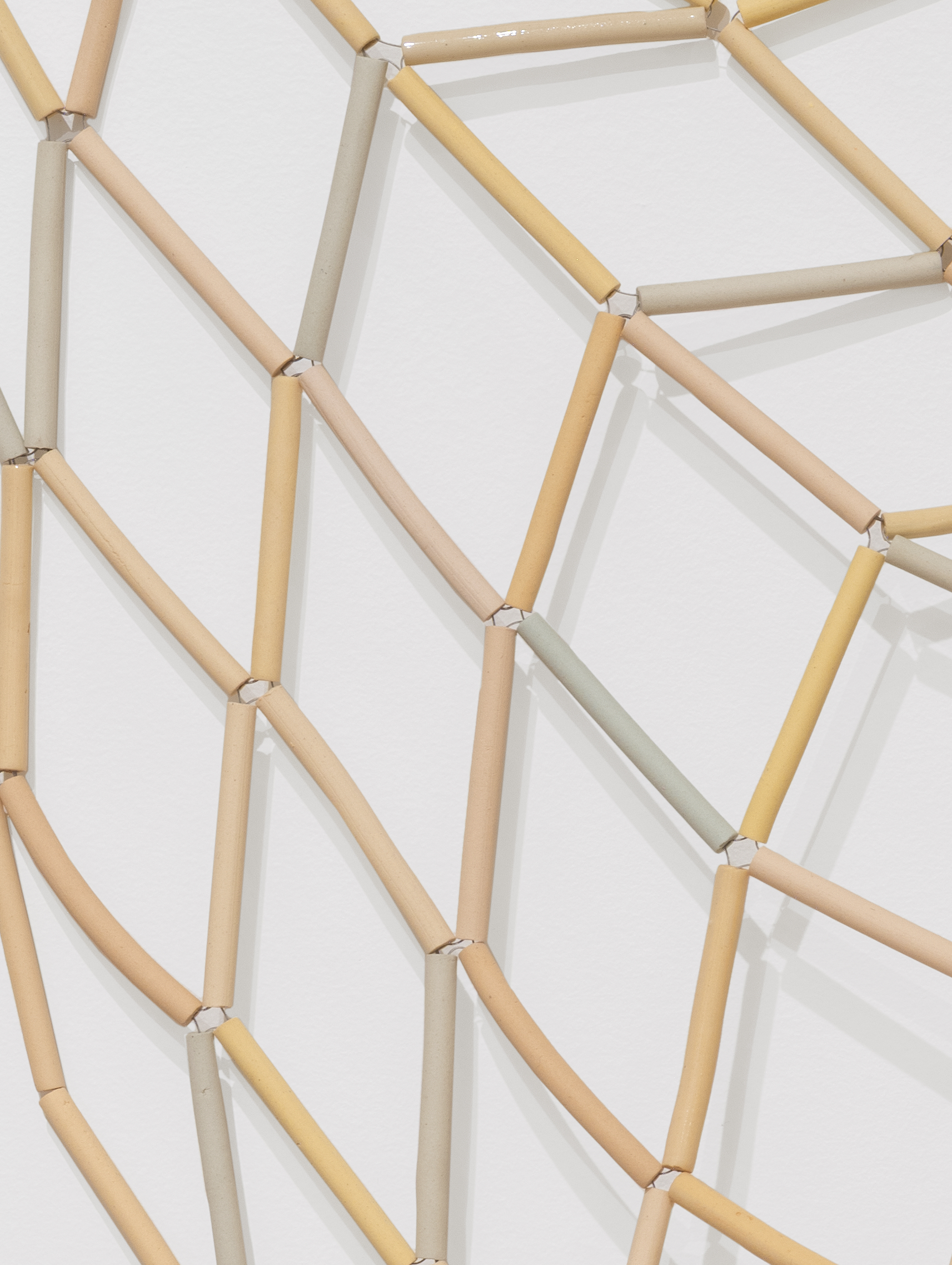 Detail of a ceramic work by Nadia Myre