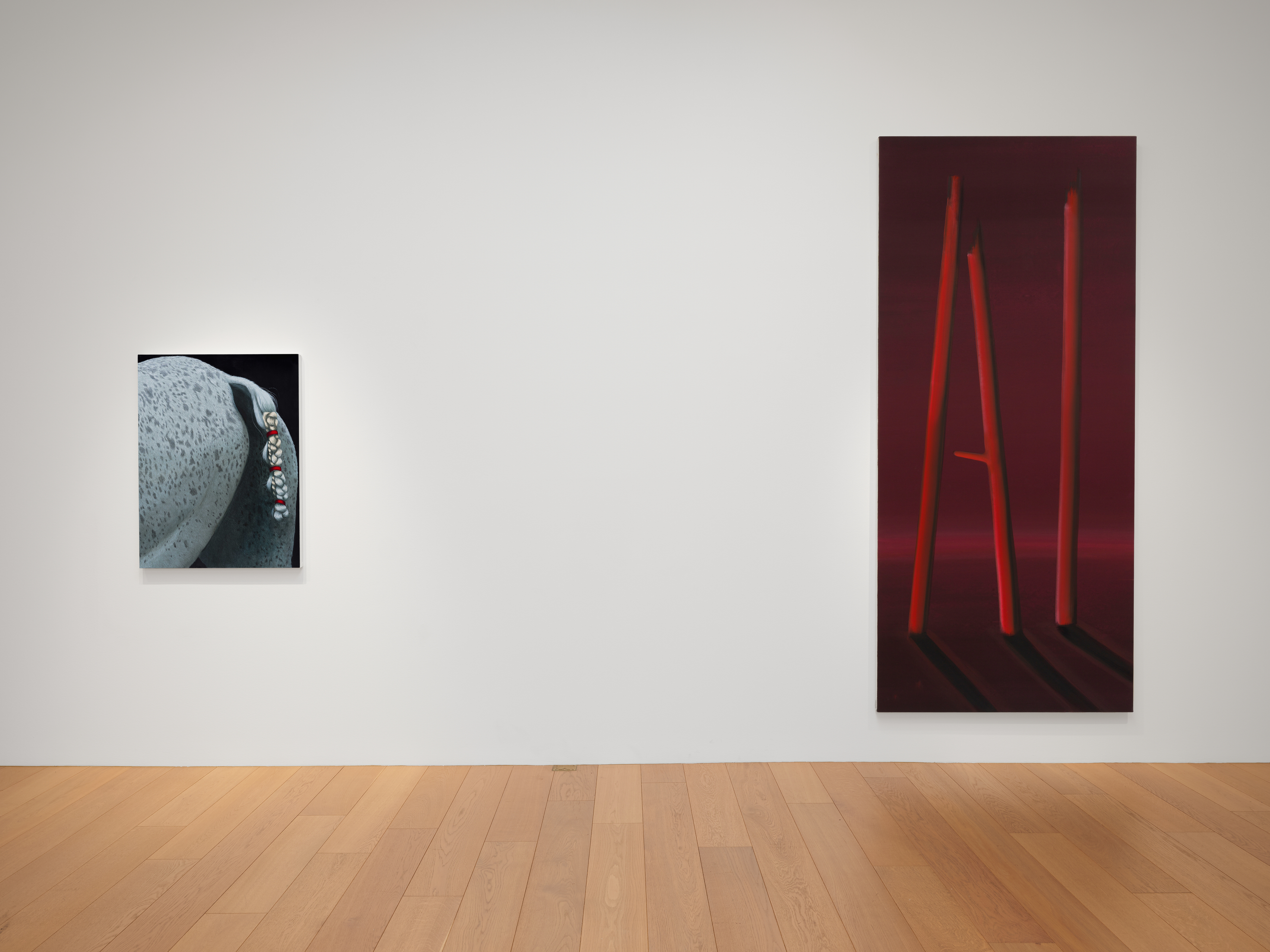 Installation view of "Blush"