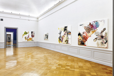 Installation view of Pia Fries: vier winde, Lindenau-Museum Altenburg, 2018.