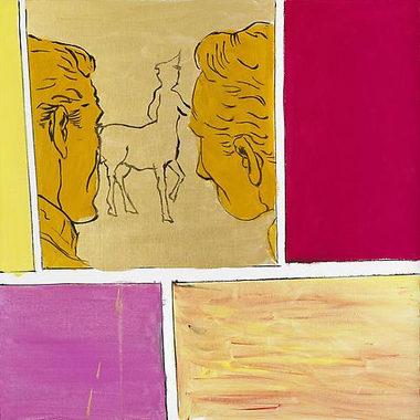 Medley 11, 2011. Acrylic on canvasboard, 23.62 x 23.62 inches (60 x 60 cm).