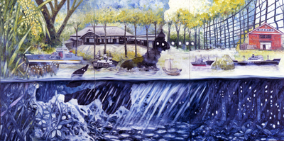 oscar oiwa, five boats, 2009