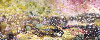 oscar oiwa, flower garden, 2004