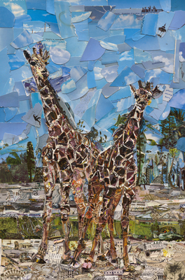 vik muniz, postcards from nowhere: lion country safari, west palm beach, florida , 2014