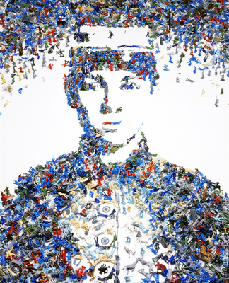 vik muniz, monads: toy soldier, 2003