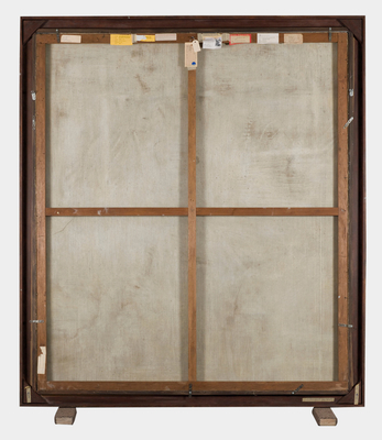 vik muniz, verso (back of the painting): samba, after di cavalcanti, 2010