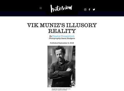 vik muniz's illusory reality