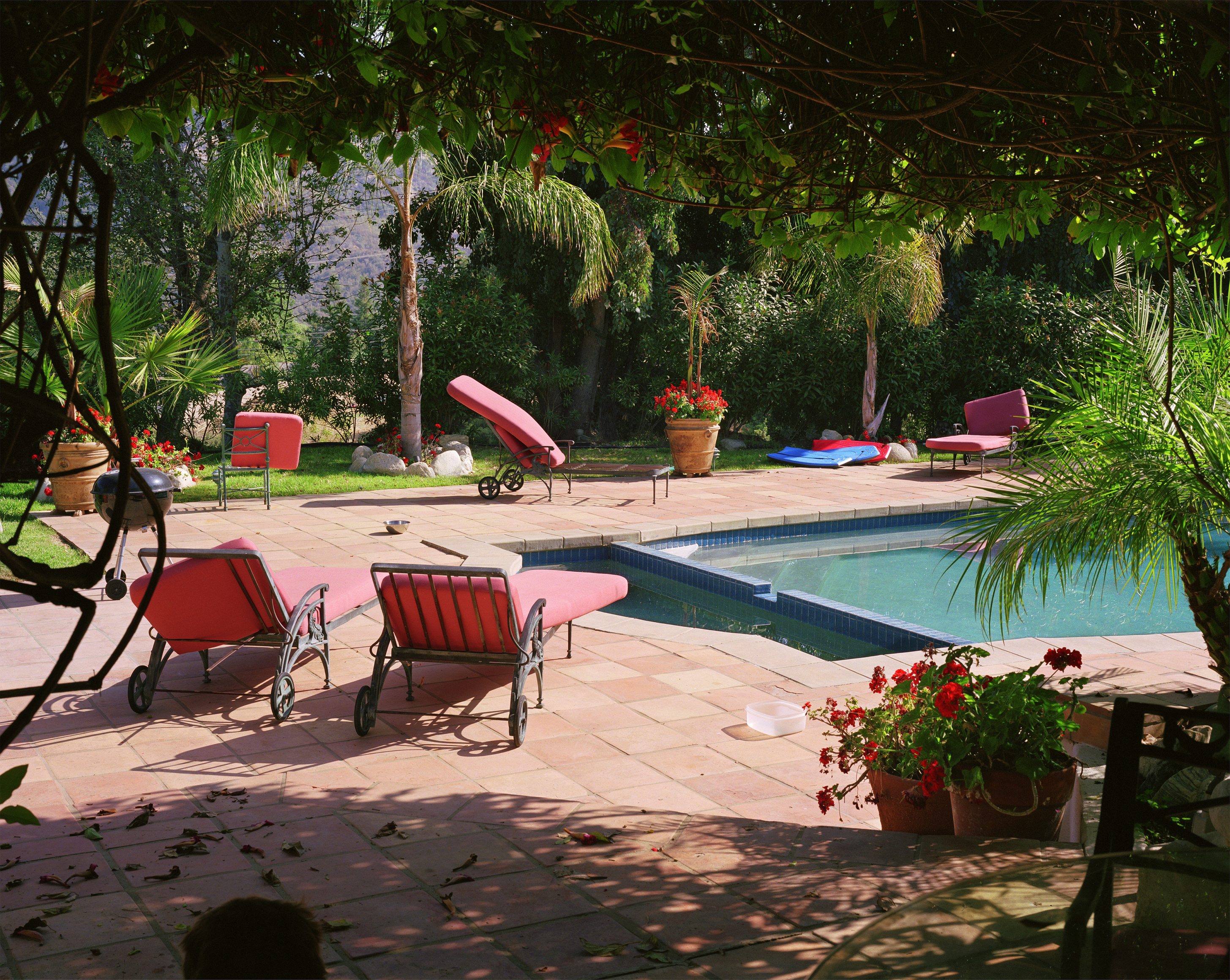 Larry Sultan, Pool, Calabasas, from the series The Valley, 2002. Archival pigment print, 40 x 50 inches.