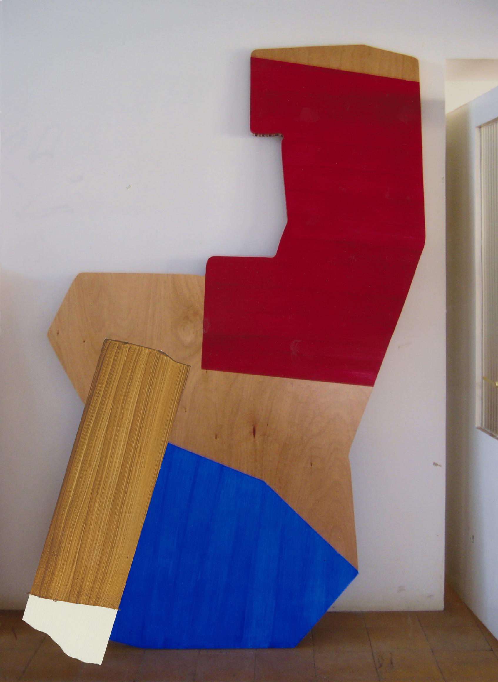 Pello Irazu, Family Resemblances 3, 2025. Acrylic paint on photograph, 15 3/4 x 11 3/4 inches.