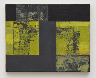 Helmut Federle "Basics on Composition XXI (For Lee Harvey Oswald)", 1992 oil on canvas 15 3/4 x 19 5/8 inches (40.0 x 50.0 cm)