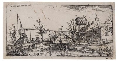 Brewery to Right of a Road (Brouwery)