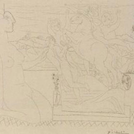 Bloch #175 Modele Contemplan un Group Sculpte, 1933