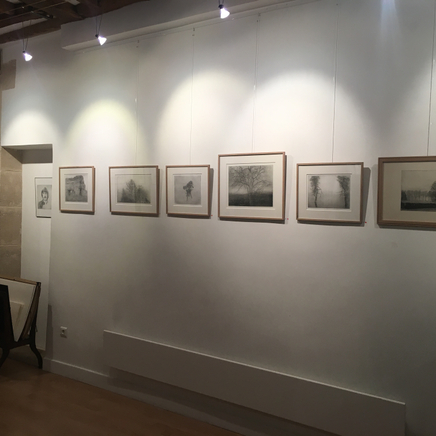 Vue de l'exposition Charles Donker, 50 ans de gravure