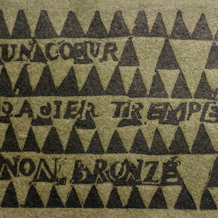 Delphine D. Garcia, Un cœur d'acier trempé, non, bronzé, 2025