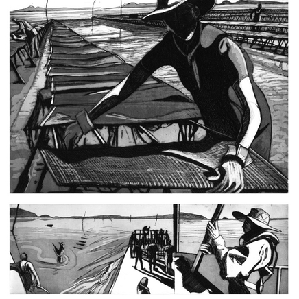 Pierre Collin, Figures du littoral planche 2, 2017