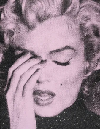 Russell Young, Marilyn Crying Diamond (Marmont Pink), 2024