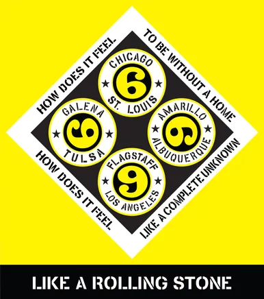 Robert Indiana, How Does It Feel (Bob Dylan Suite), 2016