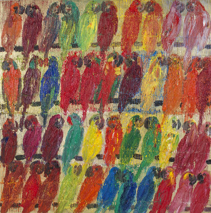 Hunt Slonem, Bayou Casino Lories Slot, 2016