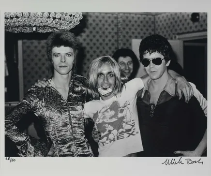 Mick Rock, Bowie / Iggy/ Lou Reed, London, 1972
