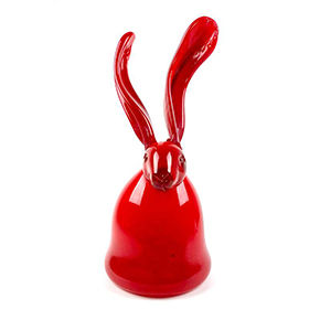 Hunt Slonem, Carmine Red Bunny, 2020