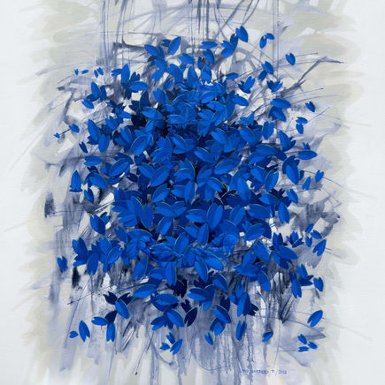 Detail from artist Ivan Loboguerrero's "Constructora de Illusiones" oil on linen painting