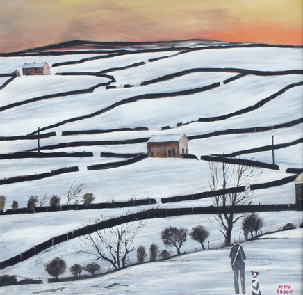Peter Brook RBA, Swaledale sunset