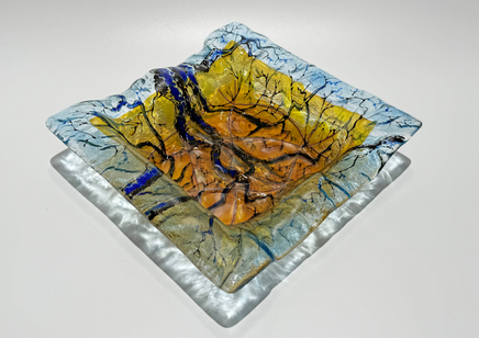 Teresa Chlapowski, Blue and Gold Cushion Bowl