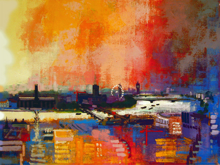 Colin Ruffell, London Panorama West, A3+