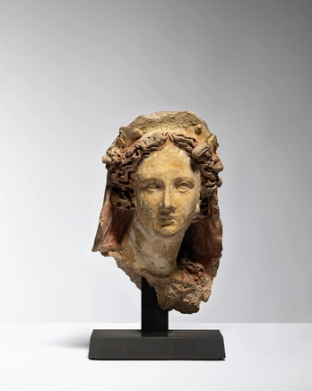 Italo-Etruscan head of a goddess, c.300-250 BC