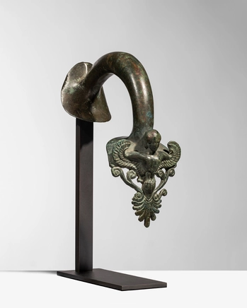 Greek handle from a large hydria, c.450-420 BC