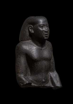 Egyptian bust of Djed-Hor-Iuf-Ankh, Late Dynastic Period, Saite Period, 26th Dynasty, c.664-525 BC