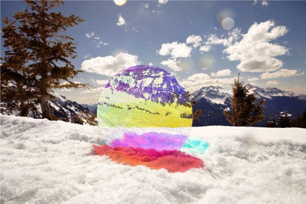 Tierney Gearon, Untitled (Snow Circle) from the COLORSHAPE Series, 2013