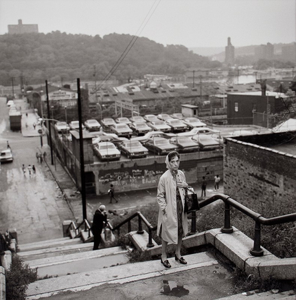 Arthur Tress, Woman Climbing Steps, Bronx, New York, 1969