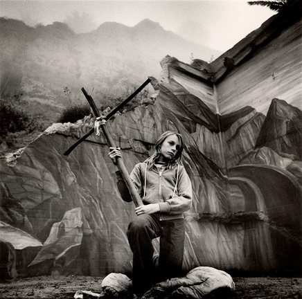 Arthur Tress, Girl with Cross, Santa Monica, California, 1976