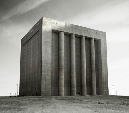 Carl Zimmerman, Exterior with Columns, 2013