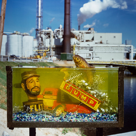 Arthur Tress, Paper Mill Pollution, Glens Fall, New York, 1989