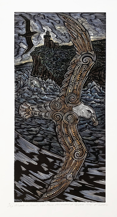 Michel Tuffery, Moana in Flight, view from Aramoana of Tairoa Head, 2018