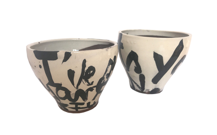 Martin Poppelwell, I've Suffered For My Art , Now It's Your Turn (two bowls), 2018