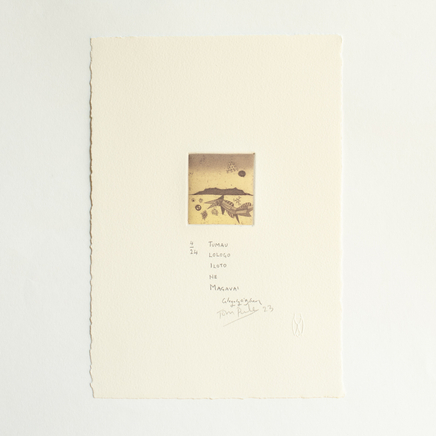 John Pule, (Collaboration with Gregory O'Brien) Tumau Lologo Iloto He Magavai, 2020