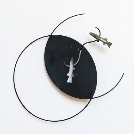 Bing Dawe, Small fry under a night sky - from the family Galaxiidae (Giant Kokopu), 2016